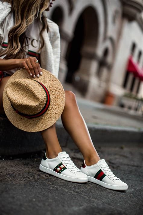 gucci ace sneakers outfit|gucci ace sneakers women's sale.